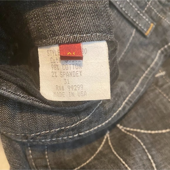 Anthropologie Level 99 Straight Leg Jeans 31 - Picture 6 of 7
